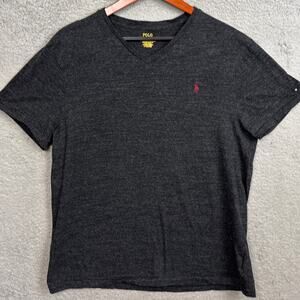 Polo Ralph Lauren Men's Slim Fit Tee Shirt Heather Gray Size XL Stretch Comfort